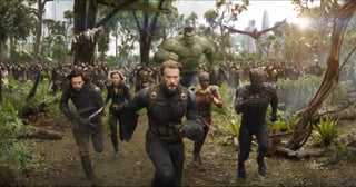 Hulk (Mark Ruffalo), Okoye (Danai Gurira), Viuda Negra (Scarlett Johansson), Capitán América (Chris Evans) y Black Panther (Chadwick Boseman). (ABC)