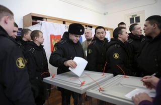 Arranque. La elección inició en Vladivostok, la ciudad más lejana. 