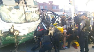 Seis policías quedan lesionados tras accidente en Torreón