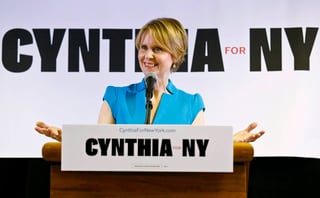 Anuncio. La actriz Cynthia Nixon anunció formalmente su candidatura para la gubernatura de Nueva York.  (EFE)
