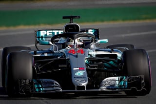 Lewis Hamilton tuvo el mejor tiempo de la jornada con 1:23.931. (EFE)