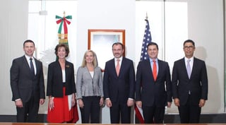 La Secretaría de Relaciones Exteriores (SRE) informó del encuentro con motivo de la visita de dos días de la secretaria de Seguridad estadounidense. (TWITTER)