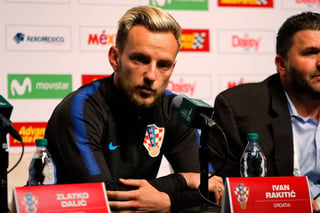 Ivan Rakitic durante la conferencia de Croacia previo al juego contra Mexico rumbo al Mundial de Rusia 2018, en el AT&T Stadium.  (Jam Media)