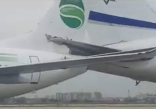 Afortunadamente los pasajeros de ambos vuelos resultaron ilesos. (INTERNET) 