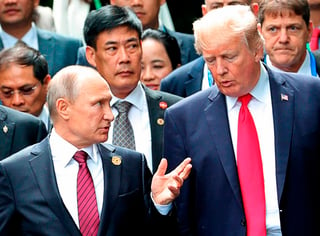 Invitación. En Moscú dicen que Trump propuso a Putin en su última conversación telefónica reunirse en Washington. (AP)