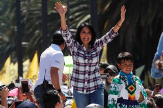 Campaña. Alejandra Barrales es candidata del Frente por la CDMX. (ARCHIVO)