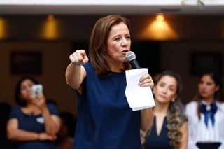 Margarita Zavala, candidata independiente a la Presidencia de la República, informó que este viernes estará de ambos lados de frontera de México y Estados Unidos para “mandar un mensaje de apoyo a nuestros paisanos”. (ARCHIVO)