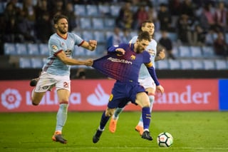 Lionel Messi se fue en blanco ante Celta de Vigo. (AP)