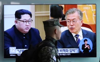 Previo. Corea del Sur busca impulsar un tratado de paz con el Norte, un país con el que se encuentra técnicamente en guerra. (AP)