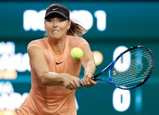 Será el primer torneo sobre pasto que dispute Maria Sharapova desde que fue suspendida por dopaje. (Archivo)