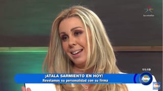 Esta mañana la conductora asistió el programa matutino de Televisa. (ESPECIAL)
