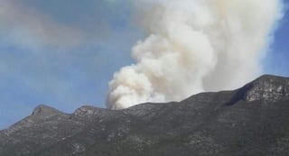 El incendio se registró el domingo 8 de abril en el cañón de San Lorenzo de la Sierra de Zapalinamé.