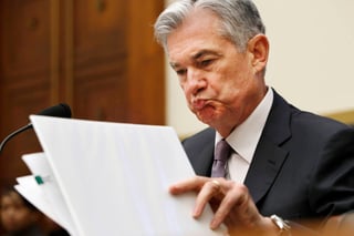 Reserva. El presidente de la Reserva Federal (Fed) Jerome Powell ofrece una rueda de prensa en Washington, Estados Unidos. (ARCHIVO)