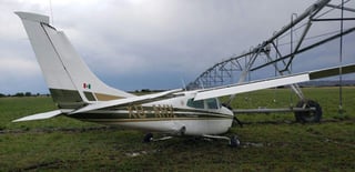 Avioneta realiza aterrizaje forzoso; hay dos lesionados