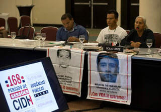 En México, agregó, 'no hay justicia' pero sí 'miles de desaparecidos', al tiempo que se expresó opuesta a que las audiencias sobre este caso se realicen fuera de su país. (EFE)