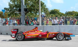 El equipo China Racing de la Fórmula E en las prácticas de la temporada 2015 de la FIA Fórmula E, en el Miami ePrix, en Miami. Miami da luz verde para tener un GP