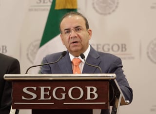 El secretario de Gobernación, Alfonso Navarrete Prida, señaló que el gobierno federal condena agresiones a candidatos. (ARCHIVO) 