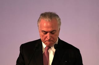 Se hunde. Michel Temer completó es el más impopular de los mandatarios de Brasil. (EFE)
