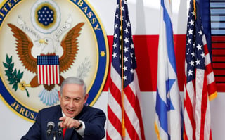 Cobijo. El primer ministro israelí, Benjamin Netanyahu, siente el apoyo de los Estados Unidos. (EFE)