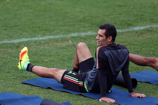 Rafael Márquez reportó ayer al primer entrenamiento de la Selección Mexicana ya pensando en el Mundial.