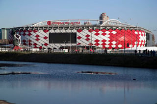 Vista de las inmediaciones del estadio Spartak, de Moscú, una de las sedes del Mundial de 2018. (AP)