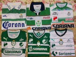 Los jerseys de Santos en campeonatos