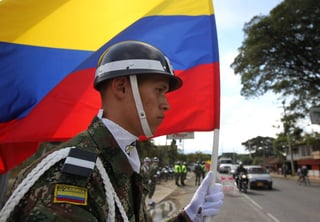 Operativo. Miles de militares y policías están en alerta por las elecciones de hoy en Colombia.