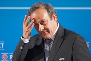 Michel Platini, cuando era presidente de la UEFA. (Archivo)