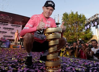 El ciclista británico Chris Froome conquistó el domingo el Giro de Italia con un impresionante ataque en la etapa 19. Chris Froome hace historia con el asterisco del dopaje