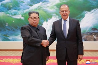 Kim se pronunció así durante su reunión la víspera en Pyongyang con el ministro de Exteriores ruso, Serguéi Lavrov, según un comunicado de la citada agencia estatal. (EFE)