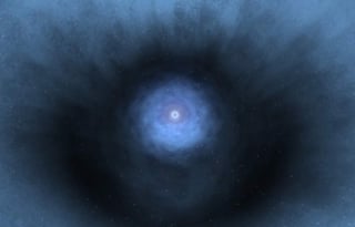 Ambas estrellas de neutrones se encontraban tan cerca que la radiación de la onda gravitacional las juntó hasta producir su fusión y colapsaron en un agujero negro. (ESPECIAL)