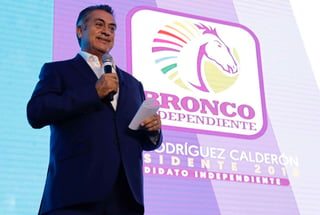 'Vi preocupación en el tema de la certidumbre (…), certidumbre a que en la elección y posterior a ella, México avance de mejor manera', dijo 'El Bronco'. (ARCHIVO)