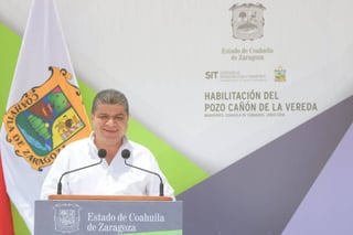 Plan. El gobernador Miguel Riquelme Solís, dijo que se tiene programada la perforación de 21 pozos nuevos y la rehabilitación de otros 25 con el fin de garantizar el abasto del vital líquido en las distintas regiones.