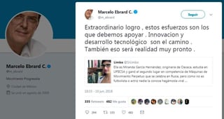 Ebrard no se percató que se trataba de una broma que circula en redes sociales y que la supuesta Miranda García Hernández es la actriz porno Mia Khalifa. (ESPECIAL) 