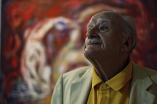 Personaje. El pintor mexicano José García Ocejo, considerado uno de los últimos exponentes de la llamada 'Generación de la Ruptura' del arte de México, sigue trabajando en su estudio arduamente.