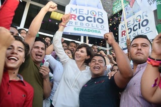 Va por el Senado. Rocío Rebollo de declaró ganadora del debate entre candidatos al Senado. (CORTESÍA)