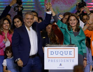 Futuro. El uribista Iván Duque será el próximo presidente de Colombia. (AP)