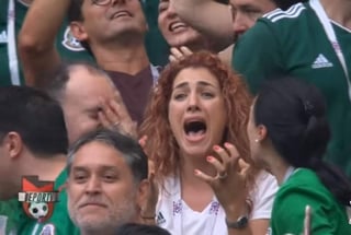 Luego del gol de Hirving Lozano, la celebración de Harfusch se volvió viral tras ser captada gritando con euforia “no ma…”. (ESPECIAL)