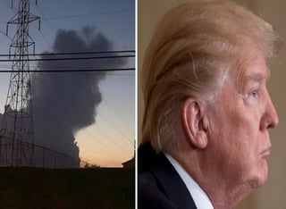 El parecido entre la silueta y el perfil del presidente de Estados Unidos llama la atención. (INTERNET)