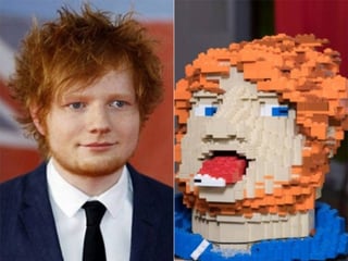 Piezas. El cantante donó una cabeza de Lego hecha por él, con sus rasgos a un hospicio de su ciudad, Framlingham. (ESPECIAL)