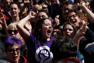 Consignas. El grito ‘no es abuso, es violación’, volvió a escucharse en distintas ciudades españolas. (EFE)