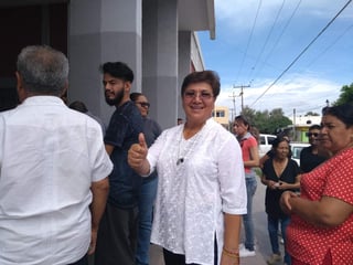 'Es la gente quién tiene que defender su voto y propiciar el cambio en San Pedro', fueron las plabras Patricia Grado, candidata a la alcaldía por la coalición 'Por México al Frente' que integran PAN y UDC. (EL SIGLO DE TORREÓN/MARY VÁZQUEZ)