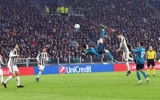 Cristiano Ronaldo marcó con una espectacular chilena en el campo de Juventus la pasada Champions. (Cortesía)