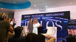 Se molesta. La cantante ofreció una conferencia junto a Martha Sánchez; Belinda cerró la puerta al tema político, ante las preguntas relacionadas sobre su apoyo a AMLO. (EL UNIVERSAL)