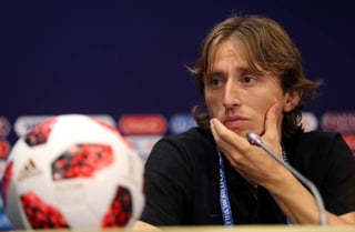 Luka Modric, de Croacia, ofreció una conferencia de prensa previo a la final del Mundial de Rusia. (Notimex)