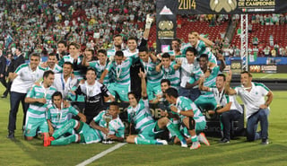 El cuadro de La Laguna consiguió su primer título de Campeón de Campeones en 2014 venciendo a las Águilas del América. (ARCHIVO)