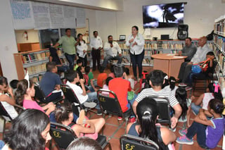 Inician. El arranque protocolario  del programa se llevó a cabo en las instalaciones de la Biblioteca Modelo Benito Juárez. (EL SIGLO DE TORREÓN) 