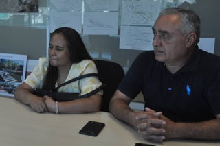 Labor. Silvia Ortiz y Óscar Sánchez-Viesca, representantes del grupo Víctimas por sus Derechos en Acción. (EL SIGLO DE TORREÓN)