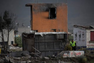 Edificio dañado por la explosión en Tultepec el 5 de julio. (ARCHIVO)