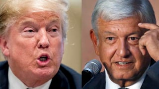Pero desde que López Obrador ganó ampliamente las elecciones en México el 1 de julio _asumirá el cargo el 1 de diciembre_, los intercambios con Trump han estado llenos de elogios mutuos. (ARCHIVO)